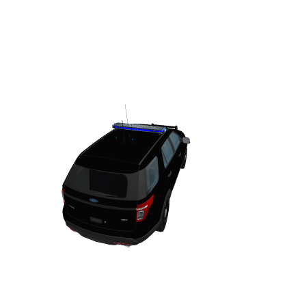 Police SUV (all blue lighting)
