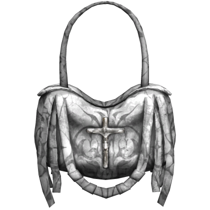 White Grunge Emo Strapped Handbag 3.0