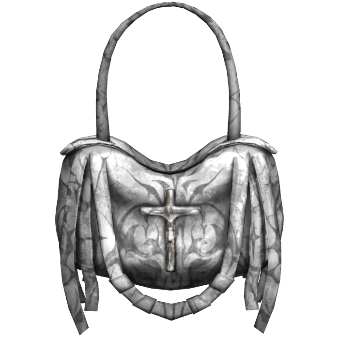 White Grunge Emo Strapped Handbag 3.0