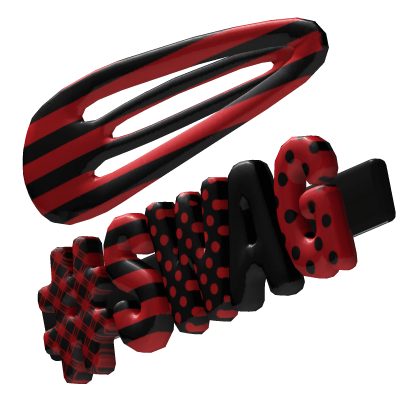 Red " SWAG " hairclip 