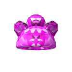 Oversized Crystal Fuschia Fluffy Pom Ear Beanie