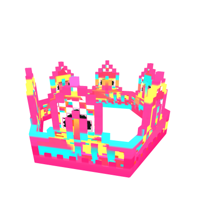 [ADD-ON] Glitched 8-Bit Crown Add-on - Sunset