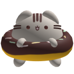 Pusheen Eat Donuts Kawaii ♡