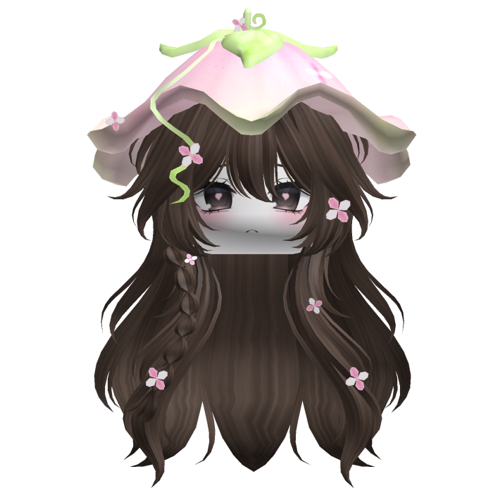 Kawaii Fluffy Layered Flower Hair (Brown)