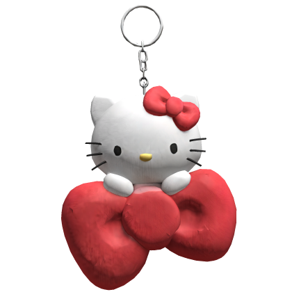 Cutesy Hello Kitty Bow Keychain Chain
