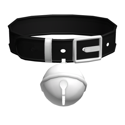 ♡ : (3.0) kawaii black collar w/ giant bell