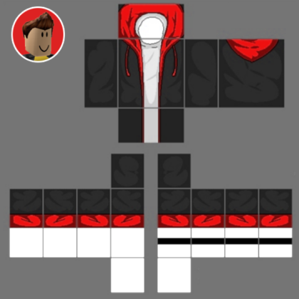 Red & Black hoodie Roblox decal