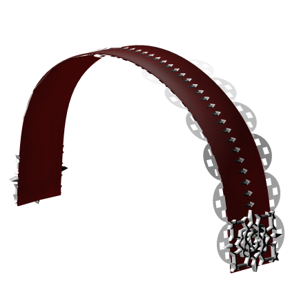 ✙ ruffled emo vkei red n white rose headband