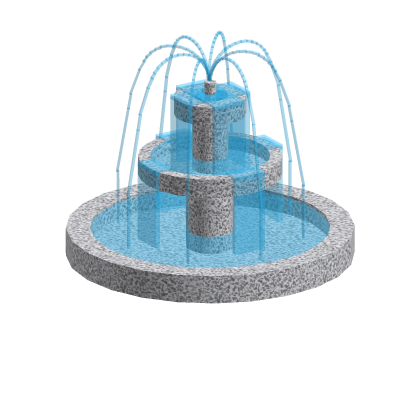 [⭐✨] Water fountain Poly Decor Pond