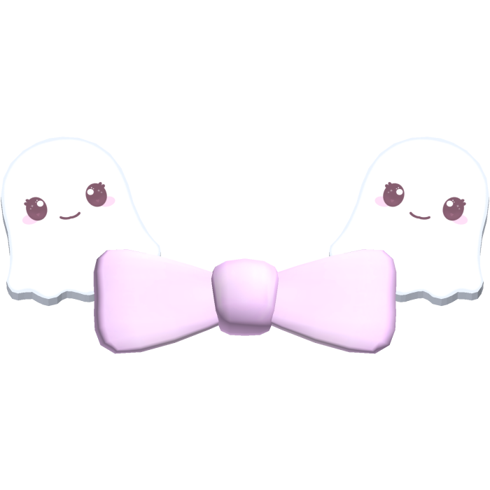 cute pastel halloween ghost bow