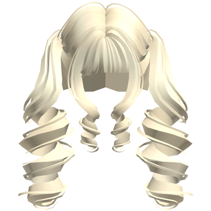 Yellow Dolly Spiral Twin Tails 🎀 Roblox item