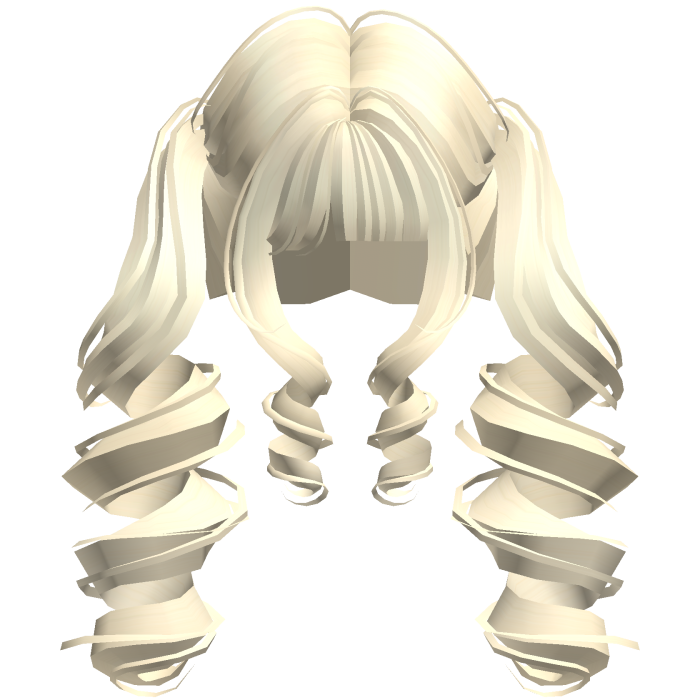Yellow Dolly Spiral Twin Tails 🎀