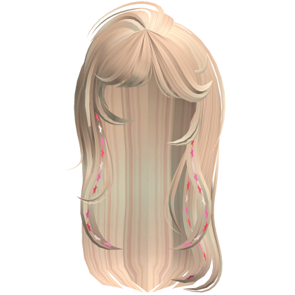 Layered y2k Blonde Hair w Ombre Charms Roblox item