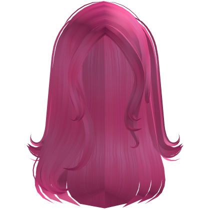 ۶ৎ | half up long sweet swoop hot pink hair Roblox item