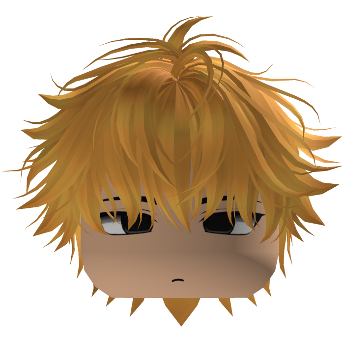 Cute Y2K emo yellow hair