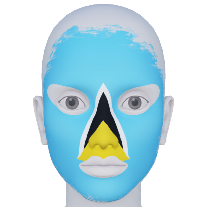 Saint Lucia Facepaint