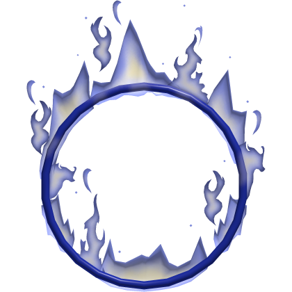 ♡ Blue Flaming Circus Hoop