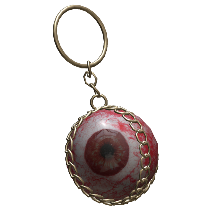 Brown Eye Gold Keychain