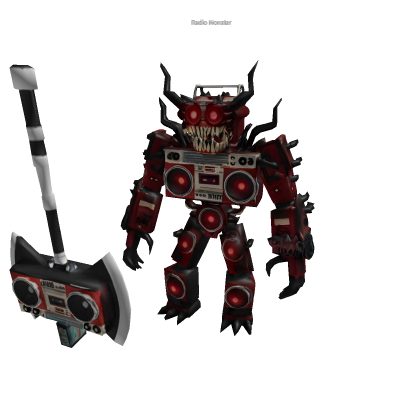 Horror Radio Monster NPC | Rigged & Roblox Ready