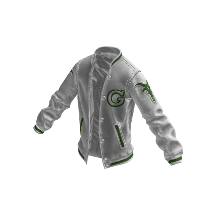 College Jacket | White Green