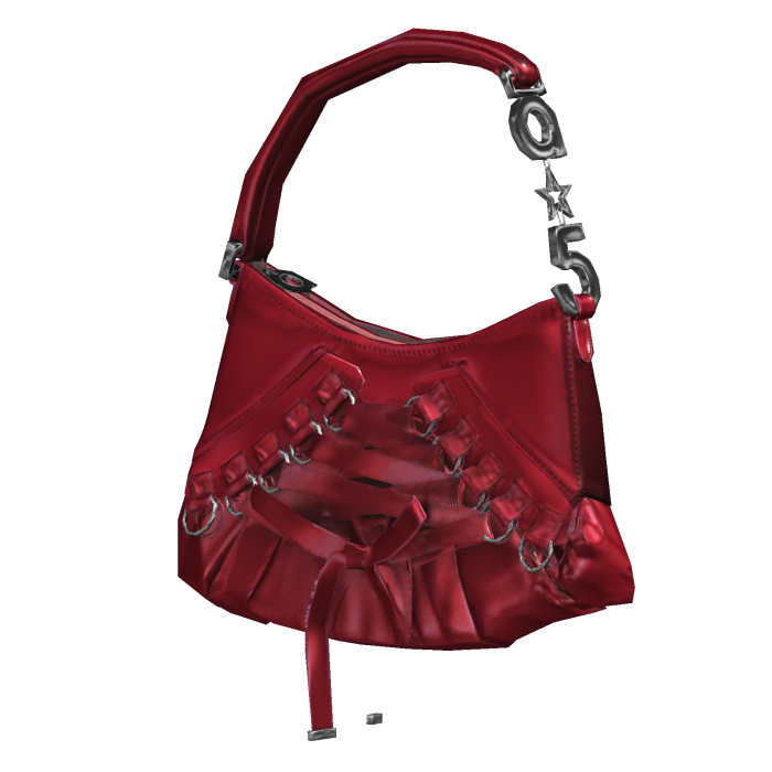 Red Velvet Ballet Corset Bag