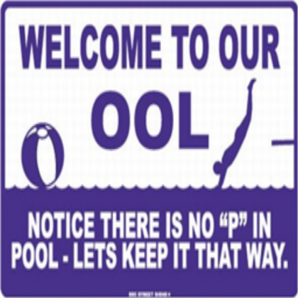 pool sign Roblox decal