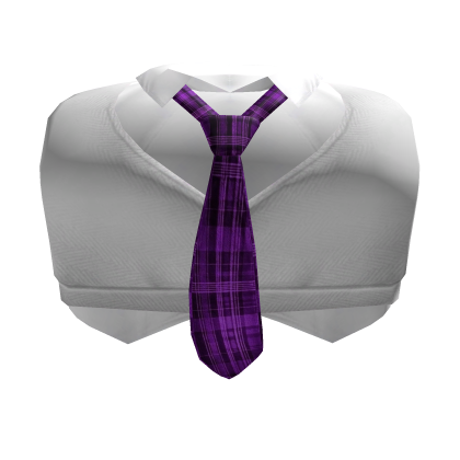♡ sweet school girl uniform vest w/purple tie Roblox item