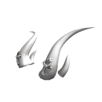 White Heraldic Lily Horns Of Light