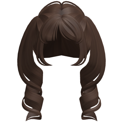 Soft Dolly Curled Pigtails (Brown)