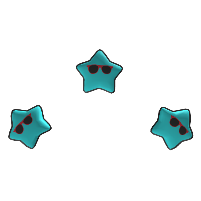 Floating Star Head (Blue)