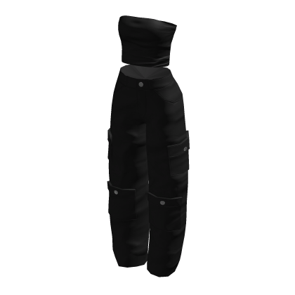 black cargo outfit