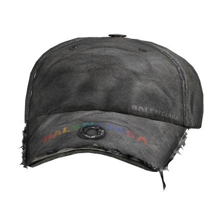 ◈ Distressed Hat Gray Roblox item