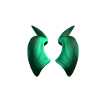Cyan Pluto Horns