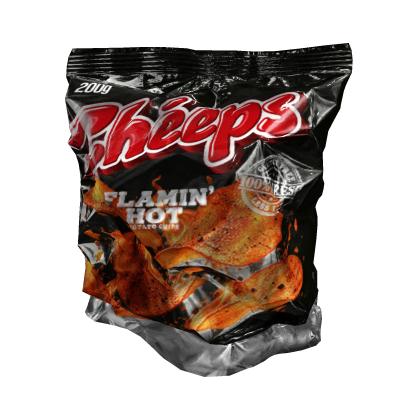 MARCHÉE - Flamin' Hot Potato Chip Bag Headpiece