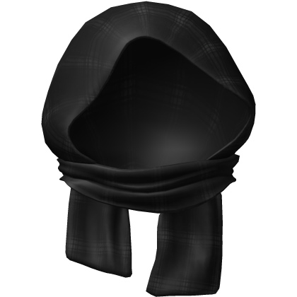 black plaid emo vkei headscarf