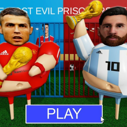 RONALDO VS MESSI BARRY'S PRISON RUN (OBBY)