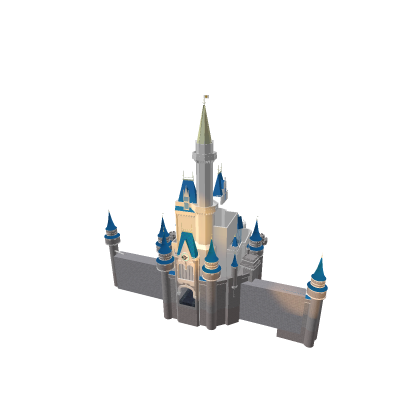 castle with flag