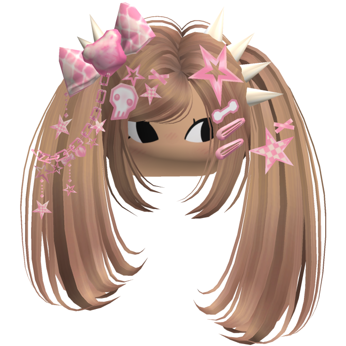 ♡ Scene Spiky Moe Pigtails (Honey Blonde)