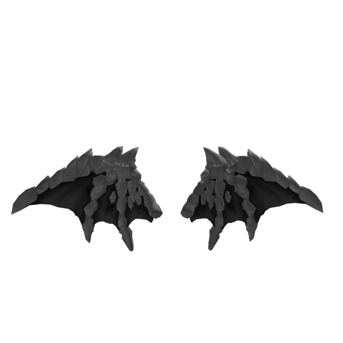 Grey Black Add-on Molten Lava Wings