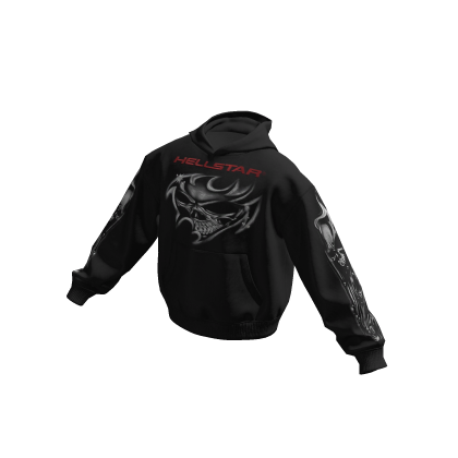 Hellstar Airbrush Black Hoodie thumbnail
