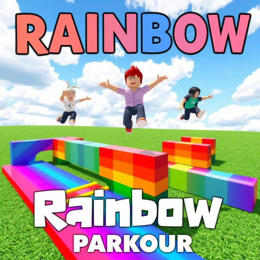 РАДУЖНЫЙ ПАРКУР(НОВОЕ ОББИ!)