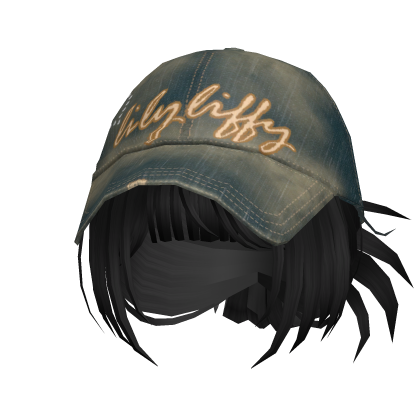 🍀Y2K Spikey Bun w Denim Cap