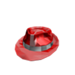 Red Sparkle Time Fedora