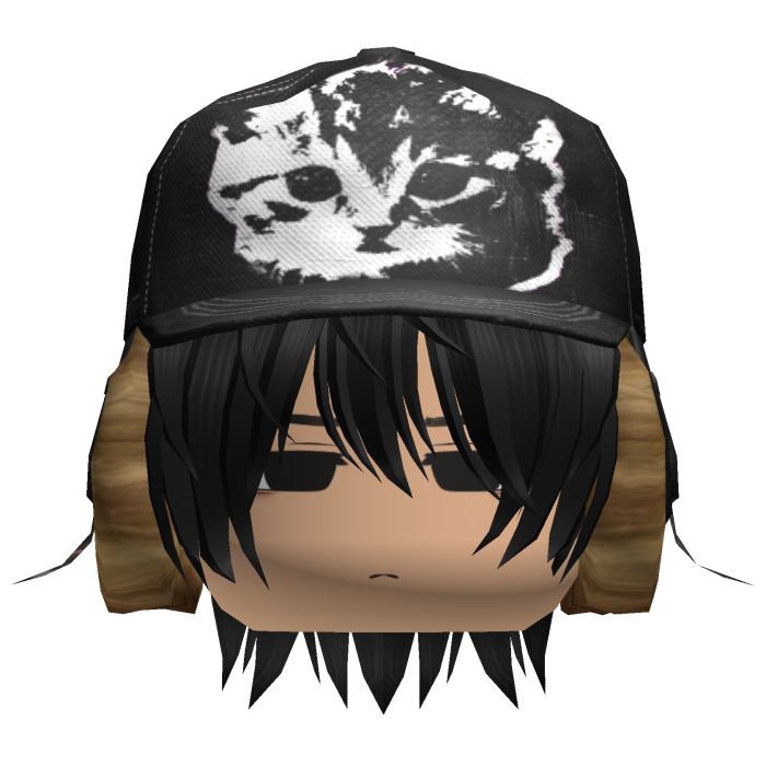 cute boy w kitty cap ushanka + hair