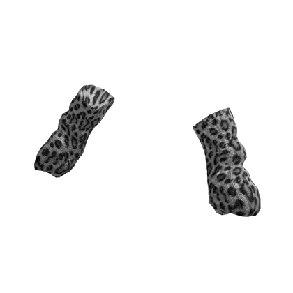 ♡ gyaru leopard grey arm warmers thumbnail