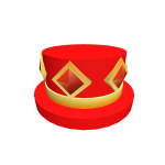 Red Gold Crystal Top Hat