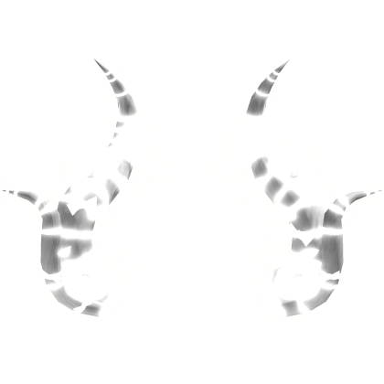 🎃GLOW Halloween Rose Bow Horns Goth White Angel Roblox item