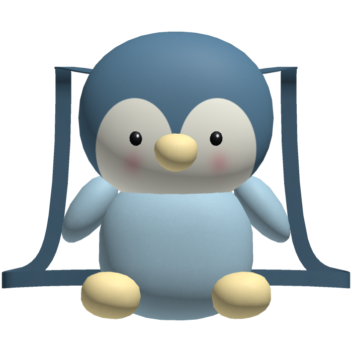 Blue Cute Penguin Plushie Backpack [1.0]