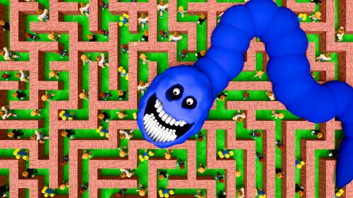 Survive 100 Days in Worm Maze