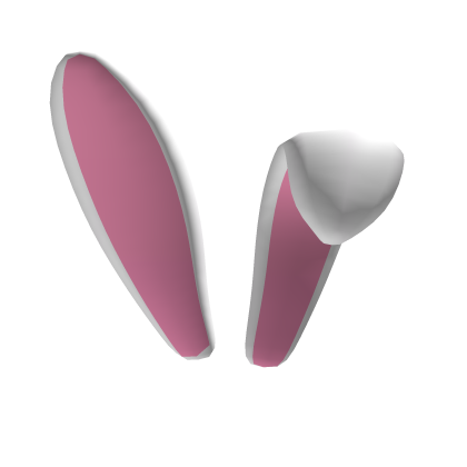 Pink & White Bunny Ears